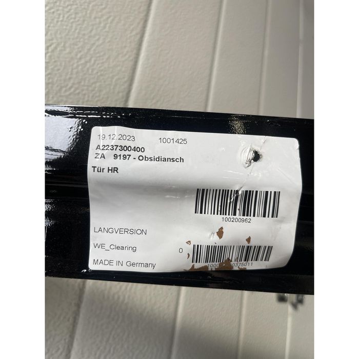 Задна дясна врата за mercedes s-class long w223 - a2237300400