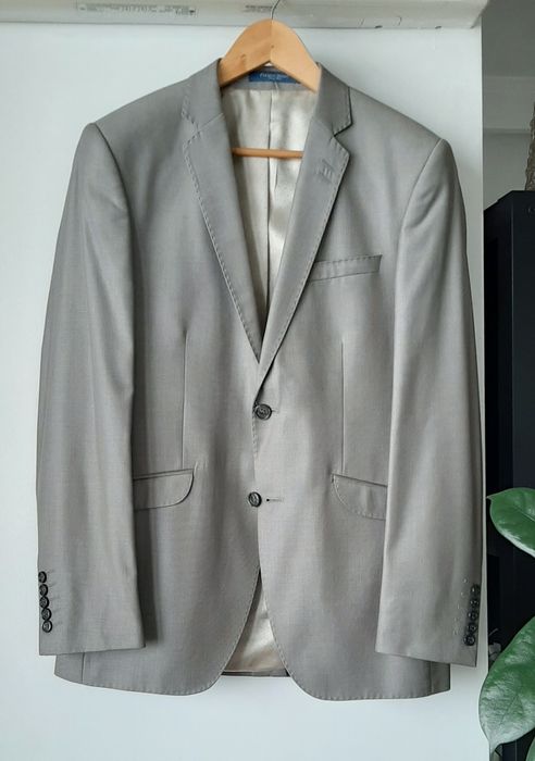 Costum elegant in 2  piese, impecabil, 100% lana, Marco Rinci Italia, 46