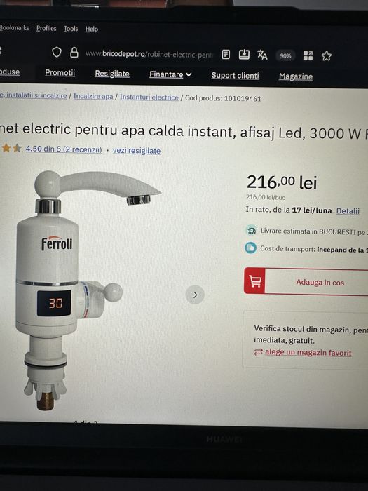 Robinet electric Ferroli de 3000 W, folosit