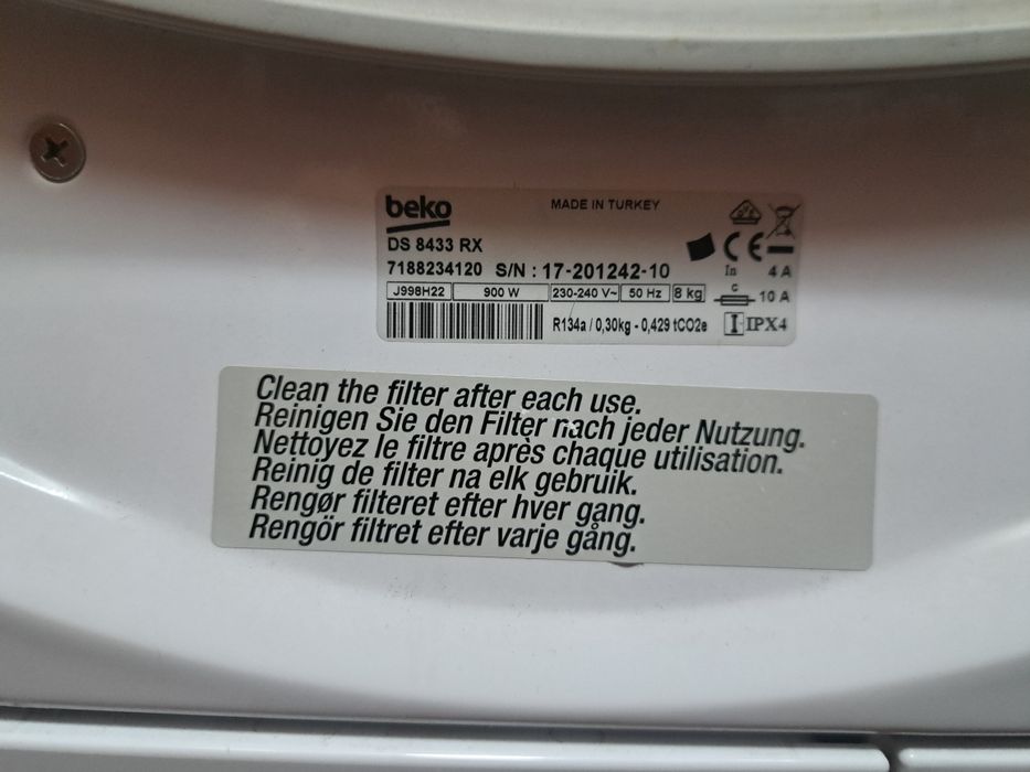 Сушилня 9кг. Беко