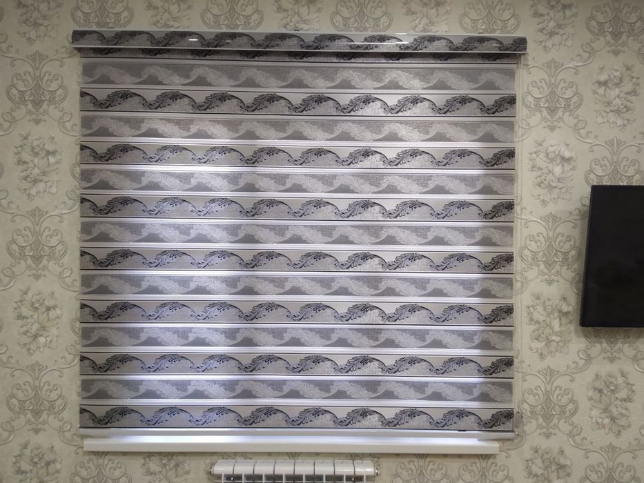 Жалюзи , день ночь комбо. Готовый карниз