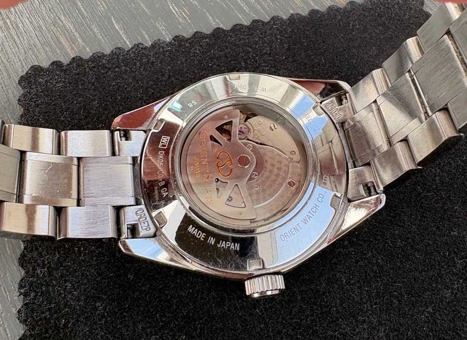 Японские часы Orient Star полускелетон. SDK05002D0