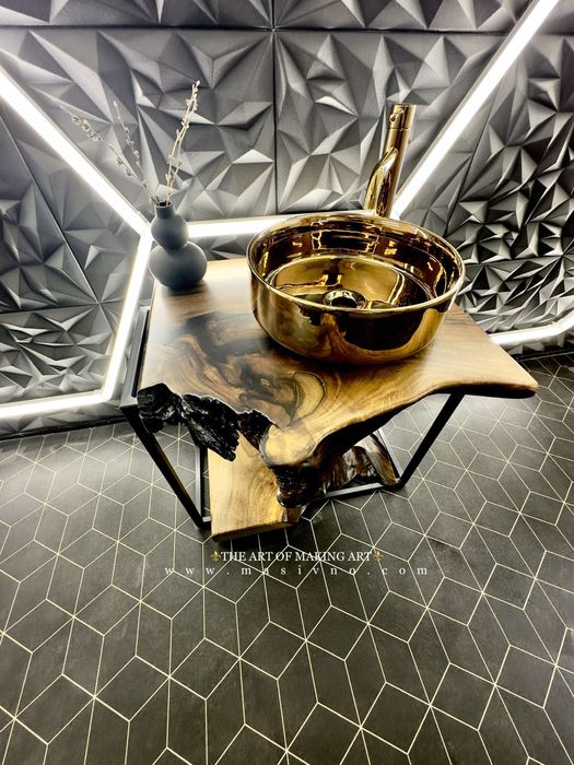 Дървен плот за баня , рафт за баня от дърво.