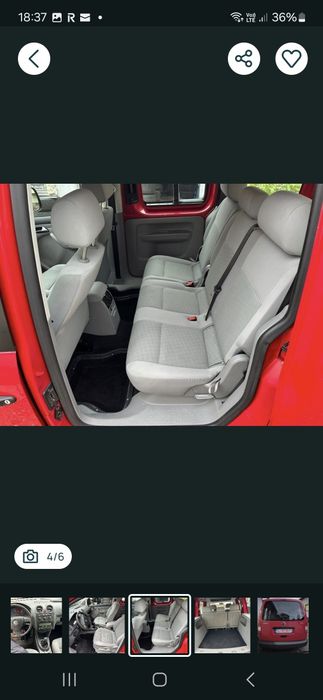 Vw caddy  1,4 benzina  din 2009