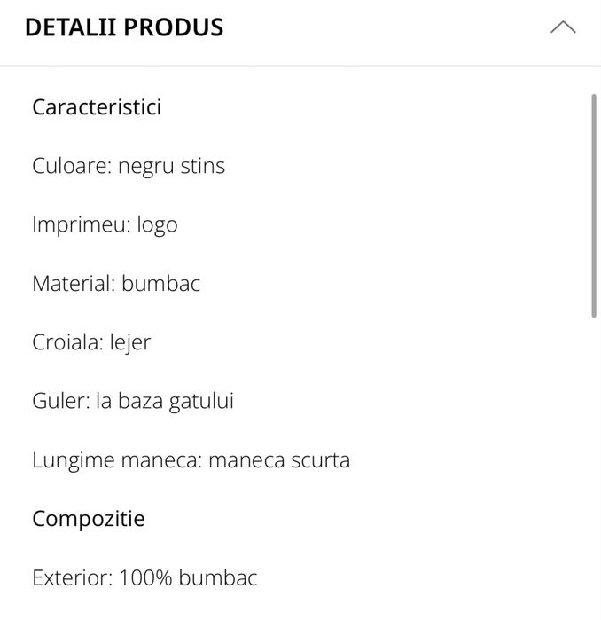 American Eagle tricou cu decolteu la baza gatului negru stins