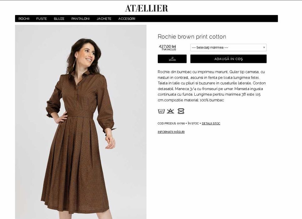 Rochie Ataellier stil anii '50