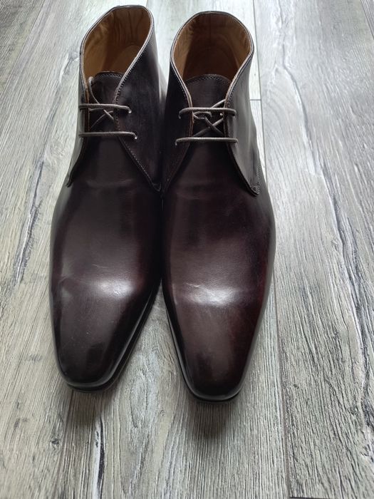 Ghete din piele naturala culoare maro spe negru mărimea 41