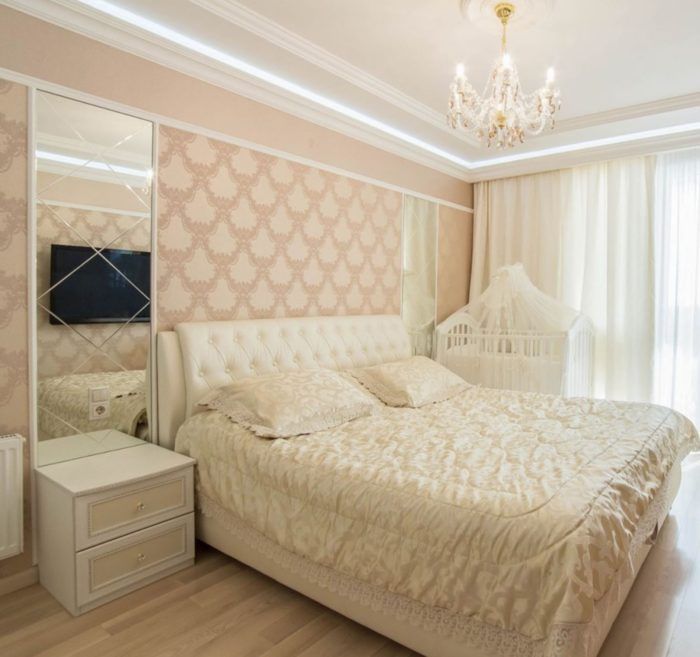 Поклейка обоев 700