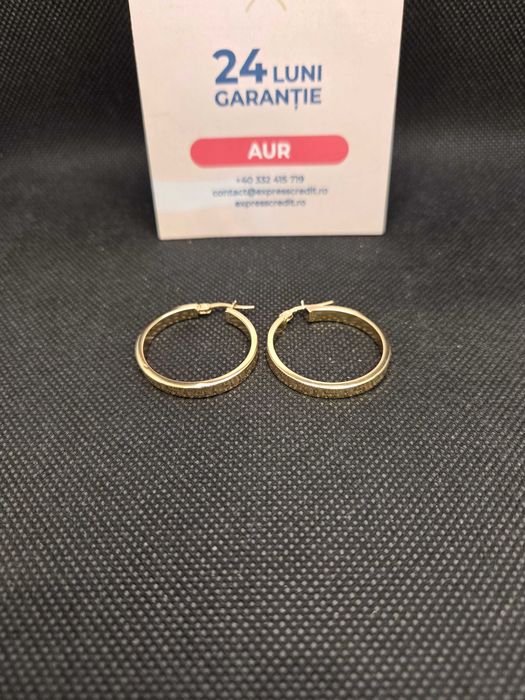 Cercei aur 14K 3.46g (50020.2 Ag11 Piata Nicolina) Garantie 2 ani!