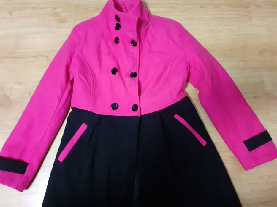 Palton roz-negru fetiță