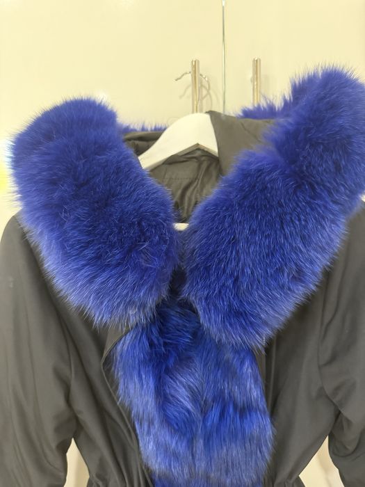 Зимно яке с пух от естествена кожа