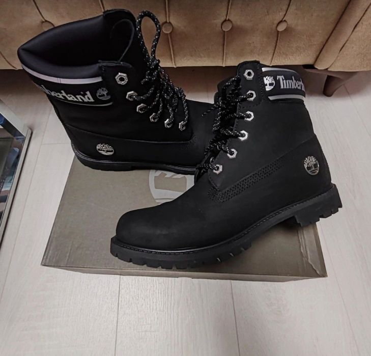 Ghete Timberland piele nabuc premium