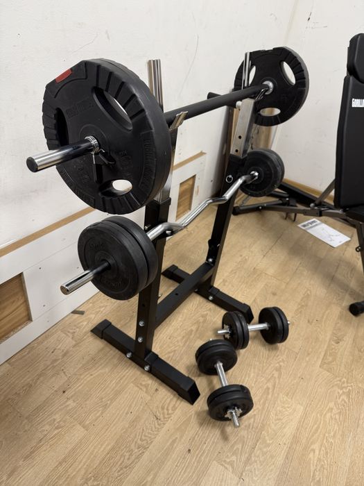 Pachet Sala haltera, Bara z, Gantere Reglabile  Greutate totala 32 kg