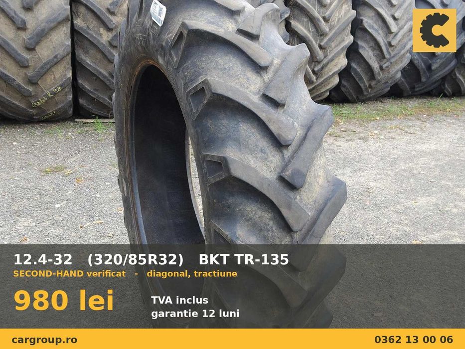 Cauciucuri 12.4-32 320/85R32 BKT Anvelope Tractor SH GARANTIE Factura