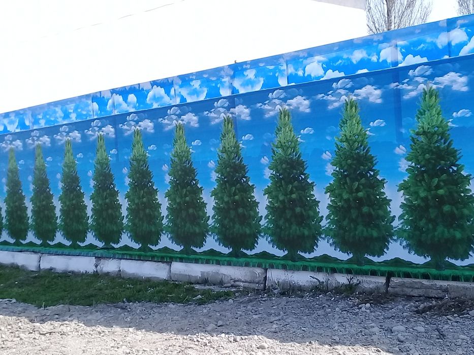 Банер  бассейн  тент  забор  и баннер  установка