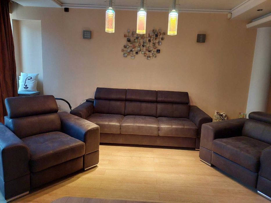 Холна гарнитура Brisel - триместен диван и две кресла с релакс система