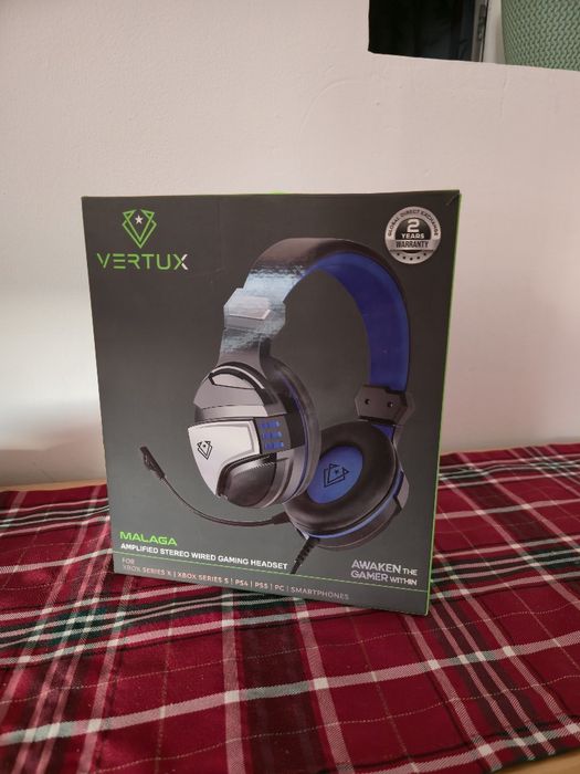 Căști Gaming Vertux Malaga, Stereo Amplificat, Microfon, Compatibil PC