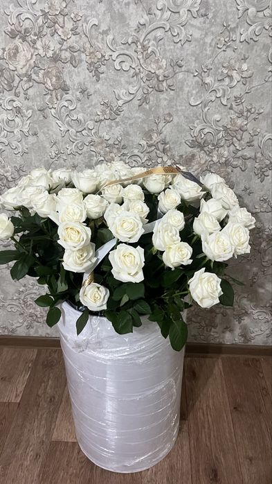 Свежий белые розы