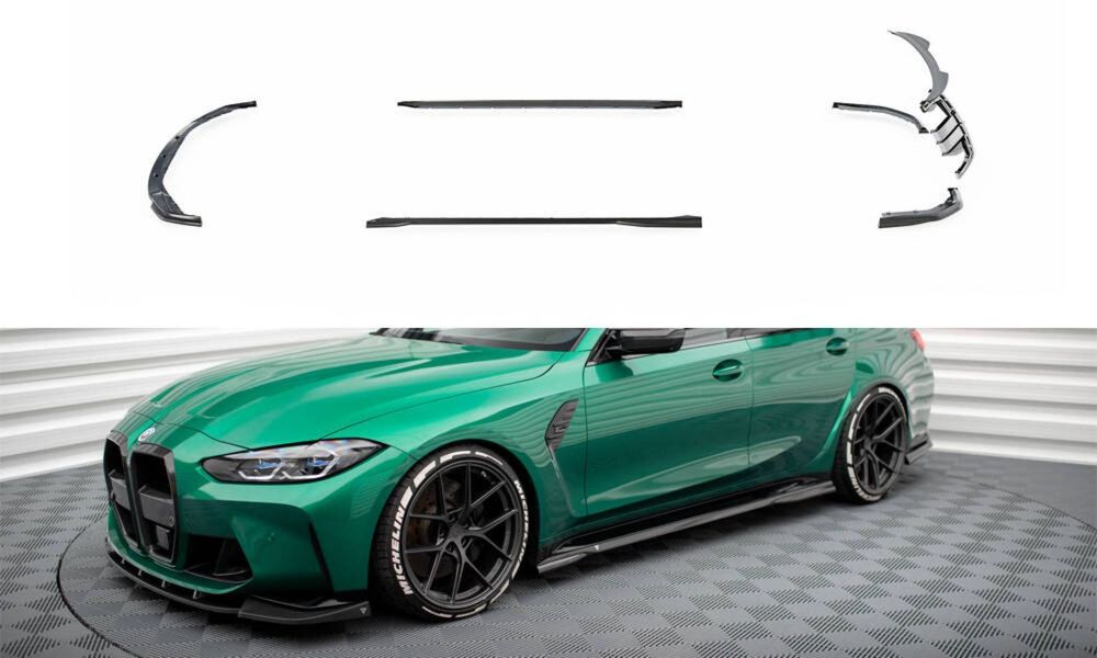 Pachet Exterior Prelungiri compatibil cu BMW M3 G80 Sedan Maxton Design Carbon
