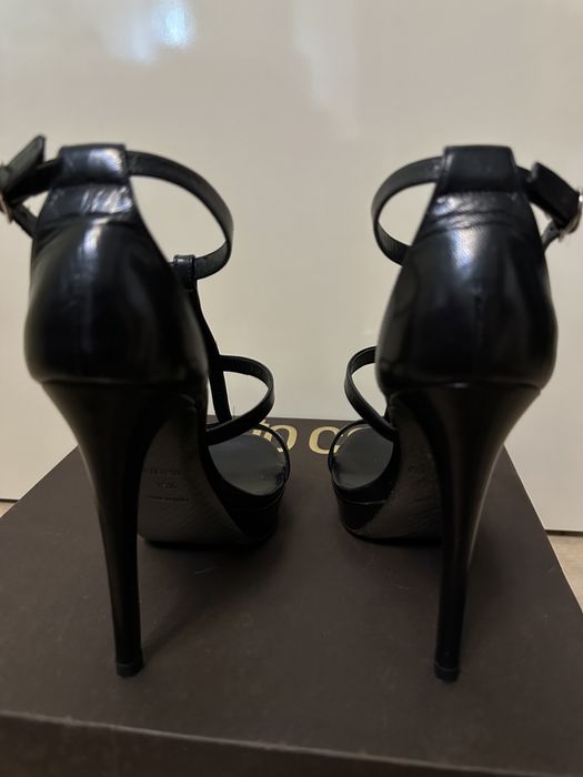 Sandale negre Roberto Cavalli