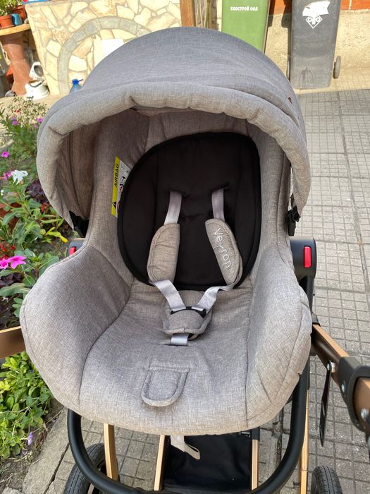 Бебешка количка с комбиниран кош и кошче