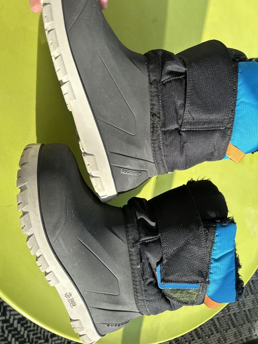 Детски непромокаеми ботуши за преходи в сняг sh500, 38 черни