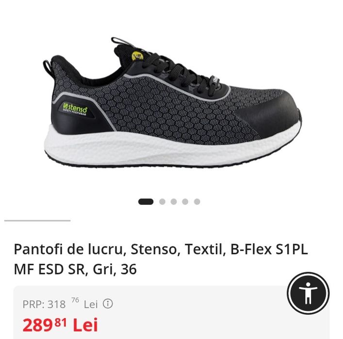 Bocanci pantofi lucru bombeu de otel nr 42 ..