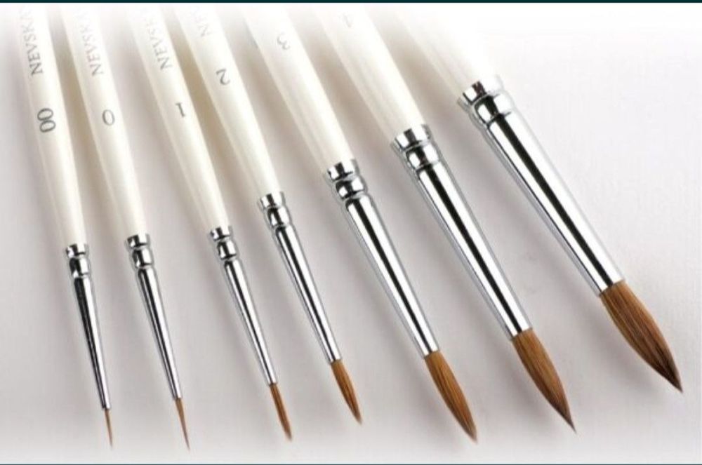 Pensule Nevskaya Palitra rusești păr de jder