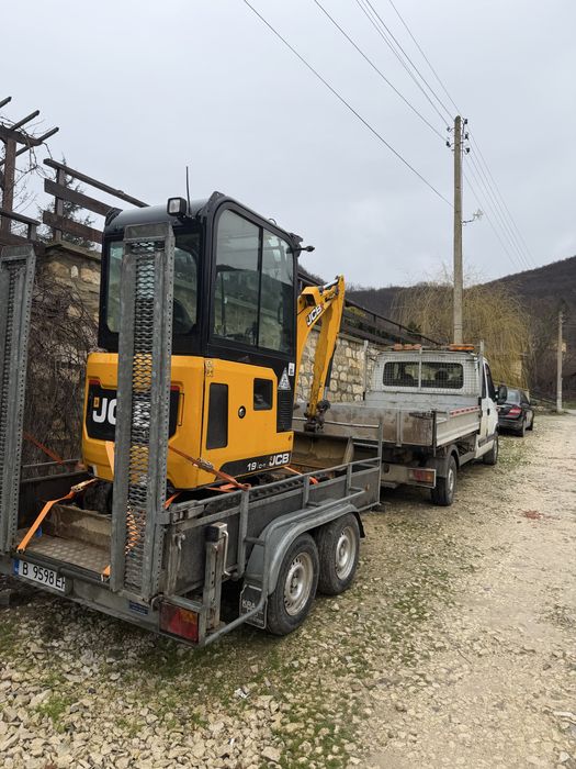 Услуги с мини багер и самосвал