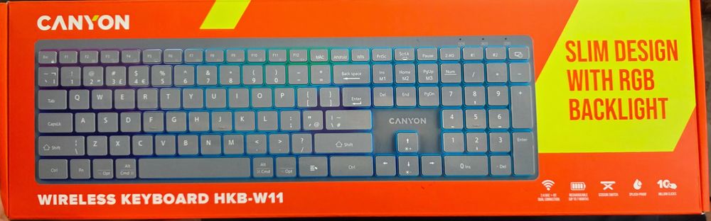 Безжична клавиатура Canyon HKB-W11