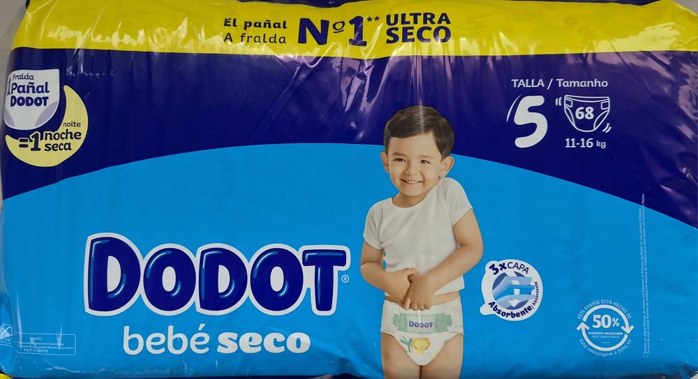 Бебешки пелени Dodot Bebé Seco Ultra Seco – Размер 5