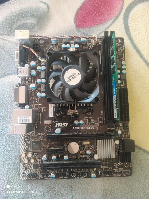 Kit retro cu Amd A4-4000APU + cooler stock + 4gb Ram DDR3 crucial