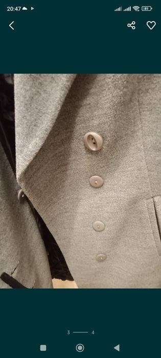 Пальтоо серое хорошее