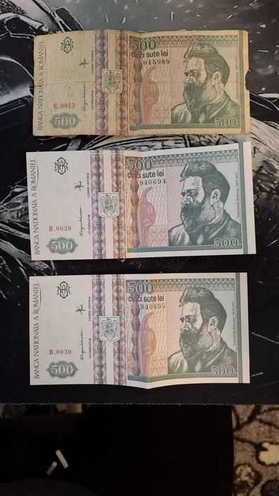 bacnote de 500 si 1000 lei