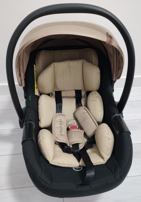 Стол за кола Chipolino Дуо Смарт I-Size, Златно/Бежово