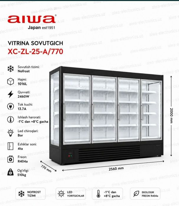 Витрина горка холодильники