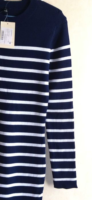 Платье" L"Стреч.Синее.Белый