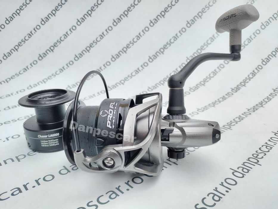 SET 4 Mulinete Feeder si Crap PRO FL CHASER LA6000 tambur Long Cast