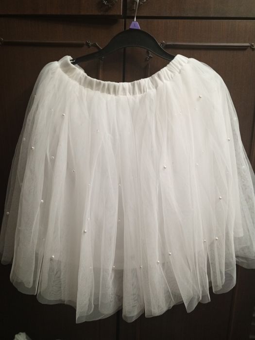 Юбка пачка белая большая