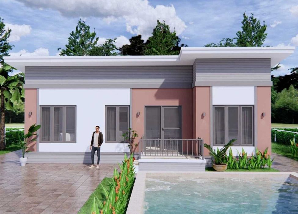 НА ИЗПЛАЩАНЕ - Евтина сглобяема къща с 3 спални, 66 кв. м