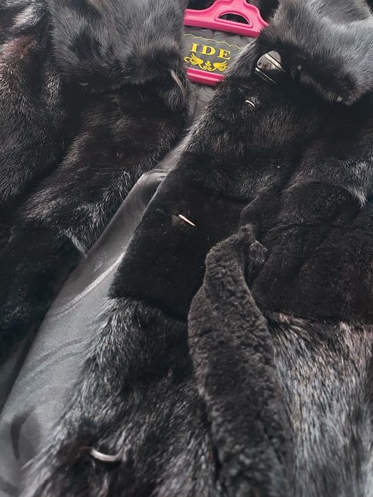 Шуба норка ниже колена