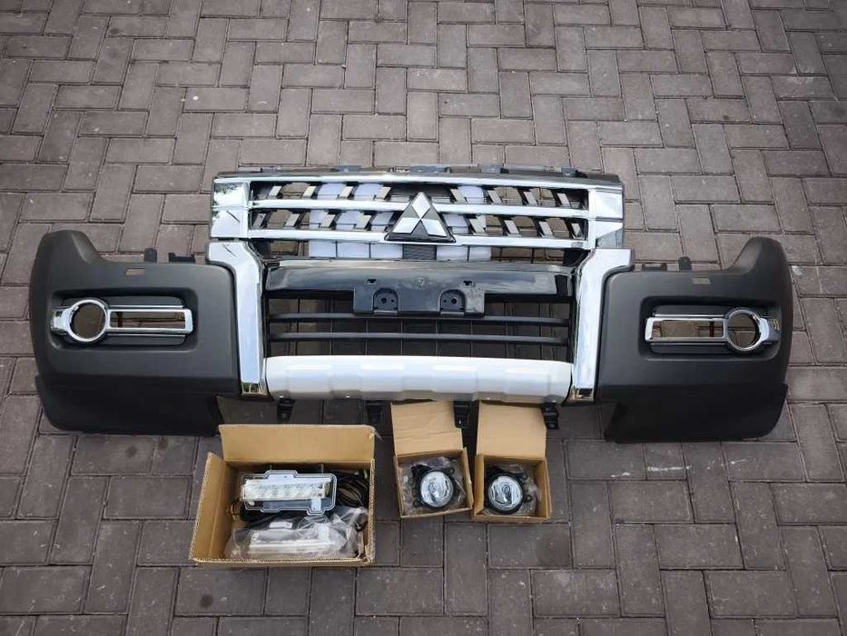 Паджеро 4/2007 Pajero 4/2015 фара бампер решетка капот