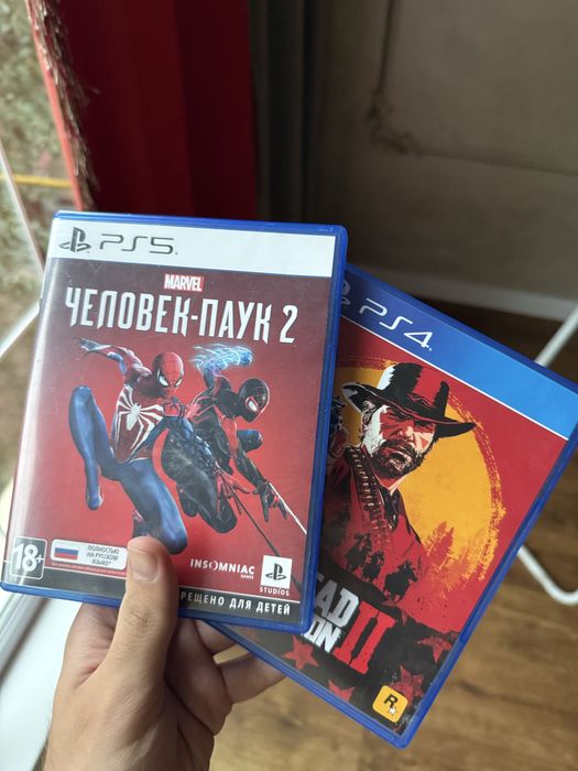 Spider man 2 PS5 и RDR 2 PS4