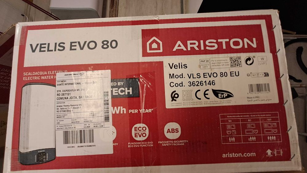 Ariston boiler electric.