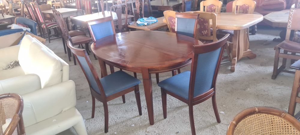 разтегателна маса с 4 стола