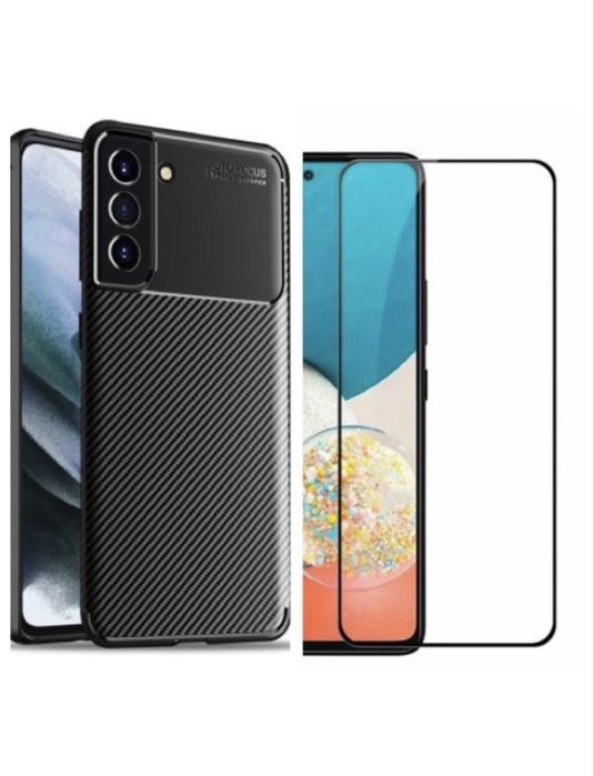 Husa Silicon Si Folie Sticla Glas Comp Samsung A51/A52/A53/A54/A55/A56