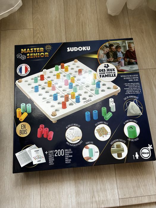 Joc Sudoku Master Senior Montessori din lemn