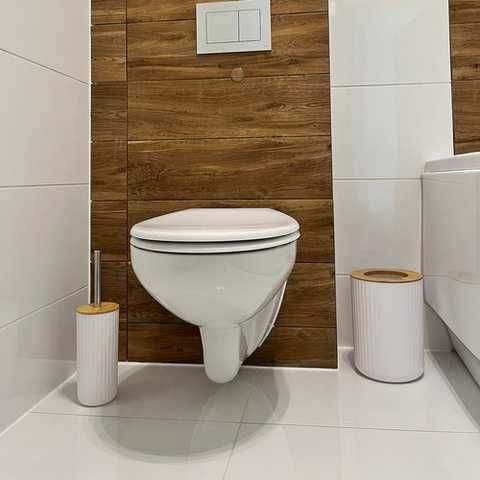 Комплект аксесоари за баня Ruhhy – 6 елемента с бамбукови детайли