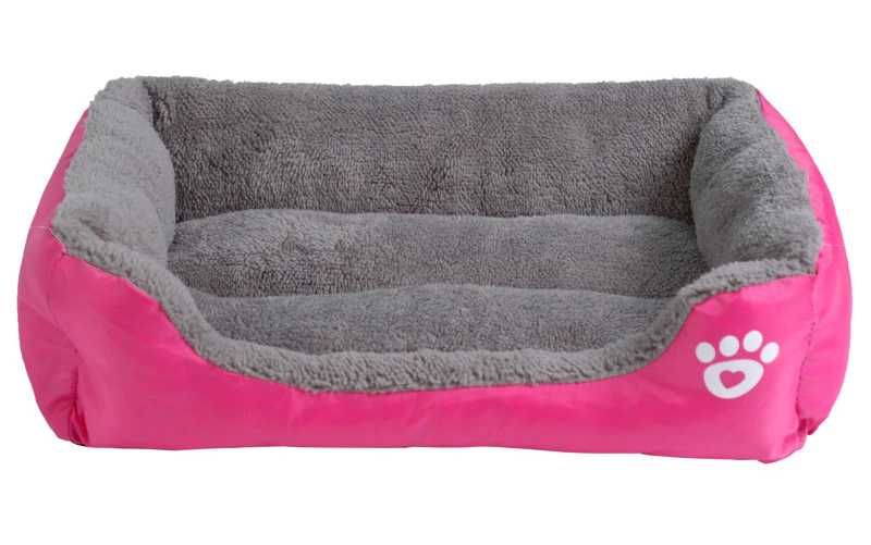 Легло за куче с принт лапичка и мека кохавлия