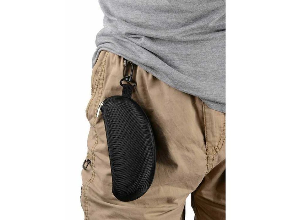Toc pentru ochelari de soare sau vedere, cu fermoar si prindere rucsac